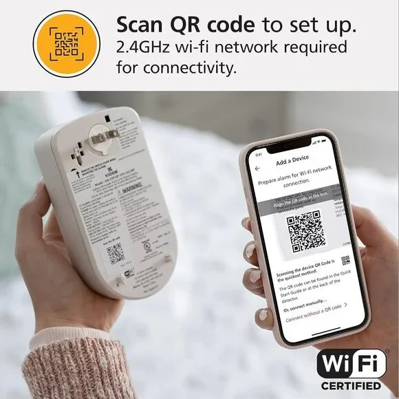 Kidde WiFi Carbon Monoxide Alarm & Indoor Air Quality Monitor & Battery Backup - Picture 10 of 16